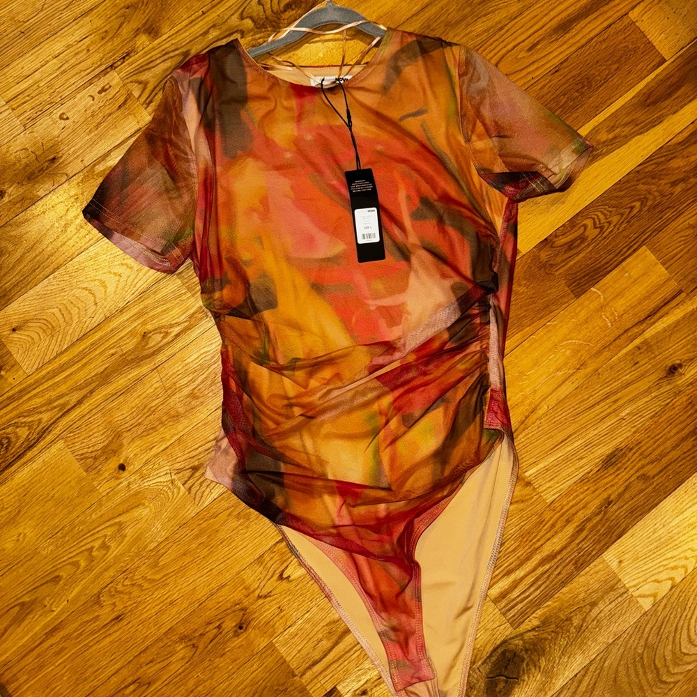 Multicolor Sheer Bodysuit😍